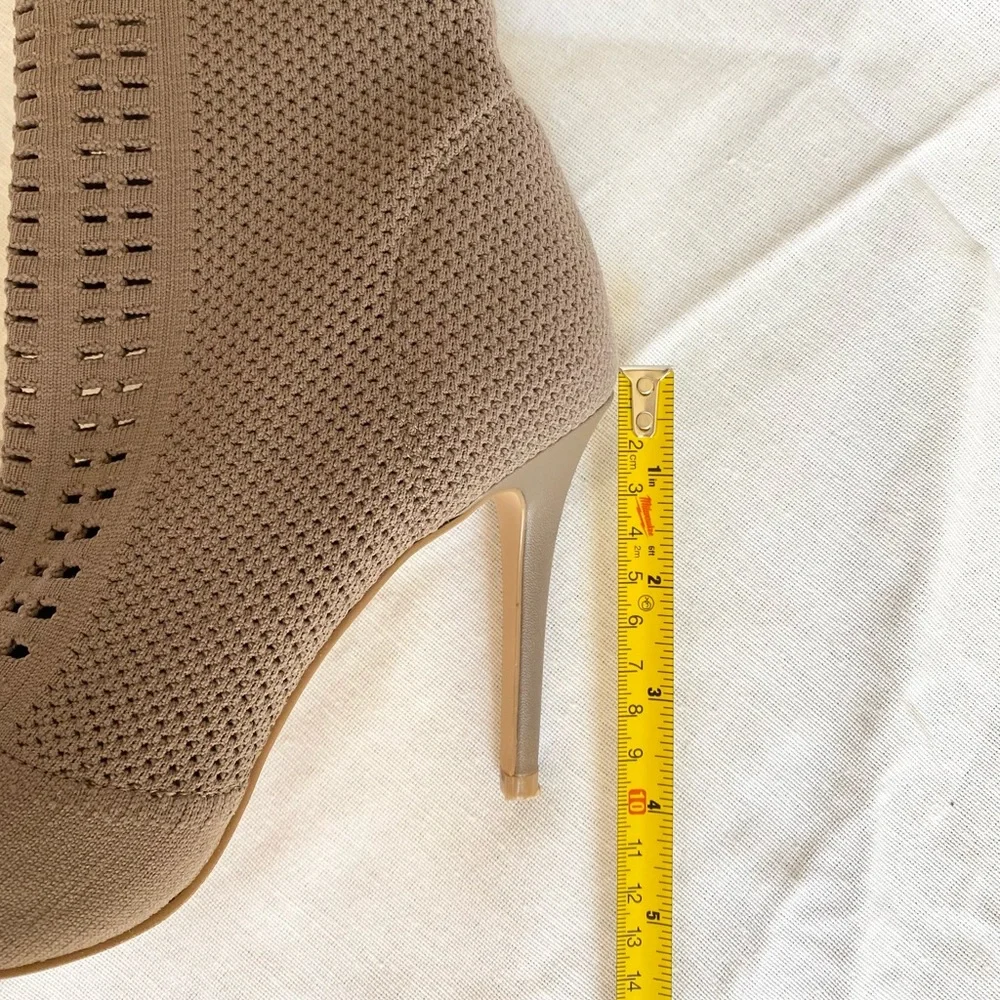 Charles by Charles David Stretch Peep-Toe Bootie in Taupe - Picture 7 of 9